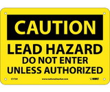 NMC C173 Caution Lead Hazard Do Not Enter Sign