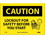 NMC 7" X 10" Vinyl Safety Identification Sign, Lockout For Safety Before You Start, Price/each
