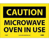 NMC C180 Caution Microwave Oven In Use Sign