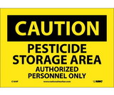 NMC C184 Caution Pesticide Storage Area Sign