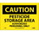 NMC 7" X 10" Vinyl Safety Identification Sign, Pesticide Storage Area Author- Ized Pers, Price/each
