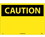 NMC 14" X 20" Vinyl Safety Identification Sign, Caution (No Legend), Price/each