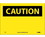 NMC 7" X 10" Vinyl Safety Identification Sign, Caution (No Legend), Price/each