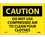 NMC 7" X 10" Vinyl Safety Identification Sign, Do Not Use Compressed Air To Clean Your, Price/each