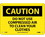 NMC 7" X 10" Plastic Safety Identification Sign, Do Not Use Compressed Air To Clean Your, Price/each