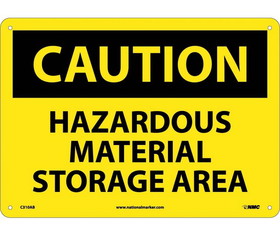 NMC C310 Caution Hazardous Material Storage Area Sign