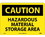 NMC 7" X 10" Vinyl Safety Identification Sign, Hazardous Material Storage Area, Price/each