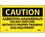 NMC C312LBL Caution Asbestos Hazardous Need Proper Training Label, Adhesive Backed Vinyl, 3" x 5", Price/5/ package