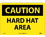 NMC 7" X 10" Vinyl Safety Identification Sign, Hard Hat Area, Price/each