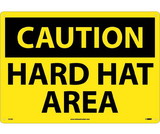 NMC C31LF Large Format Caution Hard Hat Area Sign
