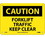 NMC 7" X 10" Vinyl Safety Identification Sign, Forklift Traffic Keep Clear, Price/each