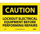 NMC C357 Caution Lockout Electrical Equipment Sign