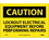 NMC 7" X 10" Vinyl Safety Identification Sign, Lock Out Electrical Equipment Before Per, Price/each