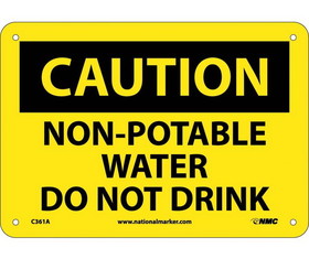 NMC C361 Caution Non-Potable Water Do Not Drink Sign