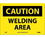 NMC 7" X 10" Vinyl Safety Identification Sign, Welding Area 7 X 10, Price/each