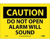 NMC C375 Do Not Open Alarm Will Sound Sign