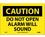 NMC 7" X 10" Vinyl Safety Identification Sign, Do Not Open Alarm Will Sound, Price/each