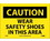 NMC 7" X 10" Vinyl Safety Identification Sign, Wear Safety Shoes In This Area, Price/each