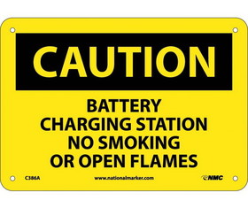 NMC C386 Caution Battery Charging Station Sign