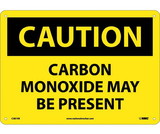 NMC C387 Caution Carbon Monoxide May Be Present Sign