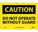 NMC C390 Do Not Operate Without Guards Sign