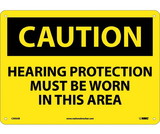 NMC C393 Caution Hearing Protection Must Be Worn Sign