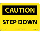 NMC C400 Caution Step Down Sign