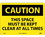 NMC C403 This Space Must Be Kept Clear At All&Hellip; Sign, Rigid Plastic, 10" x 14", Price/each