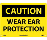 NMC C406 Caution Wear Ear Protection Sign