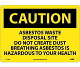 NMC C414 Asbestos Waste Disposal.. Sign
