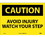 NMC 10" X 14" Vinyl Safety Identification Sign, Avoid Injury Watch Your Step, Price/each