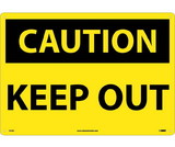 NMC C41LF Large Format Caution Keep Out Sign
