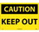 NMC 14" X 20" Plastic Safety Identification Sign, Keep Out, Price/each