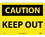 NMC 7" X 10" Vinyl Safety Identification Sign, Keep Out, Price/each