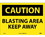 NMC 10" X 14" Vinyl Safety Identification Sign, Blasting Area Keep Away, Price/each