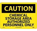 NMC C431 Caution Chemical Storage Area Sign