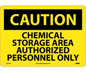 NMC C431 Caution Chemical Storage Area Sign