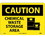 NMC 10" X 14" Vinyl Safety Identification Sign, Chemical Waste Storage Area, Price/each