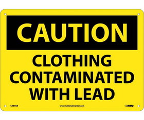 NMC C437 Clothing Contaminated With Lead Sign