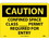 NMC 10" X 14" Vinyl Safety Identification Sign, Confined Space Class__Permit.., Price/each