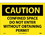 NMC 10" X 14" Vinyl Safety Identification Sign, Confined Space Do Not Enter.., Price/each