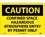 NMC 10" X 14" Vinyl Safety Identification Sign, Confined Space Hazardous.., Price/each