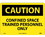NMC 10" X 14" Vinyl Safety Identification Sign, Confined Space Trained Perso.., Price/each