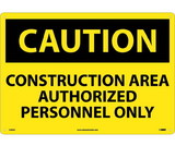 NMC C445LF Large Format Caution Construction Area Sign