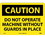 NMC 10" X 14" Vinyl Safety Identification Sign, Do Not Operate Machine Without Guards In, Price/each