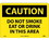 NMC 10" X 14" Vinyl Safety Identification Sign, Do Not Smoke Eat Or Drink In.., Price/each