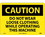 NMC 10" X 14" Vinyl Safety Identification Sign, Do Not Wear Loose Clothing.., Price/each