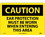 NMC 10" X 14" Vinyl Safety Identification Sign, Ear Protection Must Be Worn.., Price/each