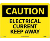 NMC C473 Caution Electrical Current Keep Away Sign