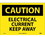 NMC 10" X 14" Vinyl Safety Identification Sign, Electrical Current Keep Away, Price/each